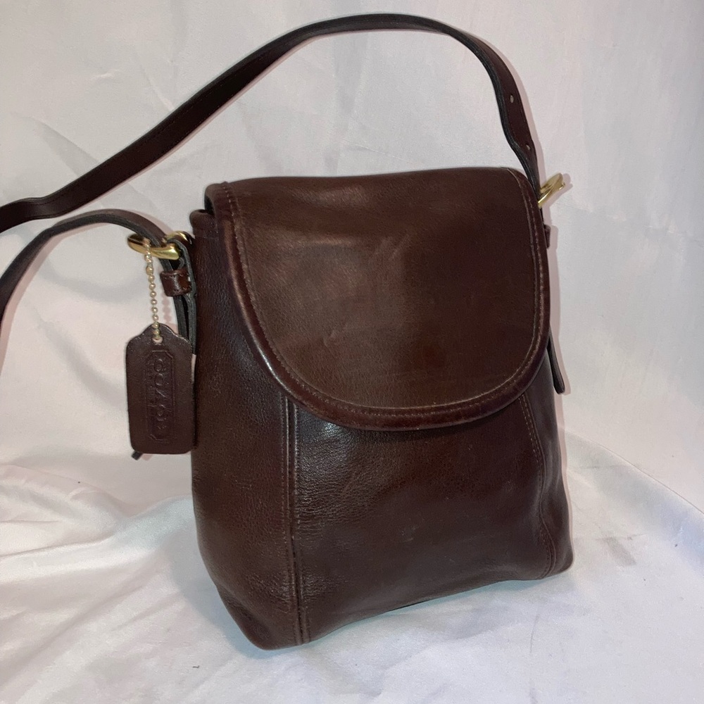 Vintage COACH 4108 Small Soho Leather Handbag Brown Satchel Bag